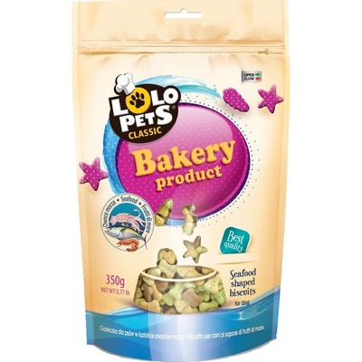 Lolo Sušenky Kostičky Mořské Plody pro psy 350 g