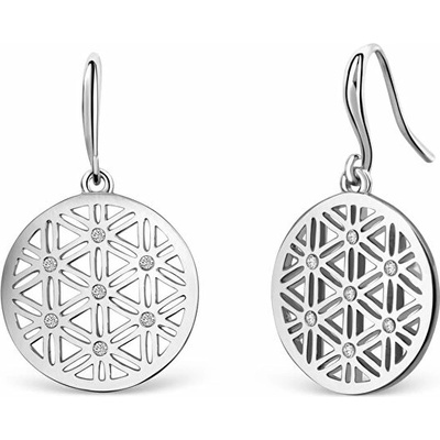 Crystalp Módne náušnice s kryštálmi Flower of Life 40086.CRY.R