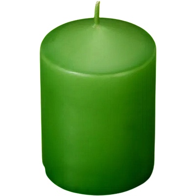 Mumsan Ароматна свещ Mumsan, цвят зелен, 10см, 60ч горене