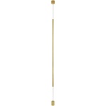 Nova Luce Алуминиева LED подова лампа в месингов цвят (височина 300 cm) Elettra - Nova Luce (9088106)