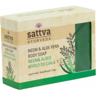 Sattva bylinné mydlo s neemom a aloe vera 125 g