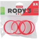 Zolux Rody 3 spojovací krúžok červený 4 ks