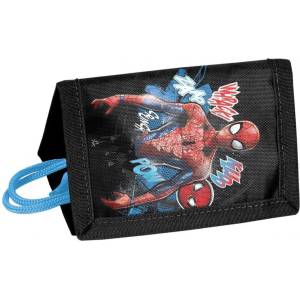 Paso Портмоне с връзка Paso Spider-Man - черно (SP22LL-002)