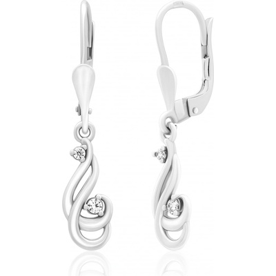 Soliter Třpytivé stříbrné náušnice s krystaly 436 001 00549 04