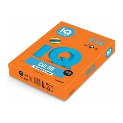 Barevný papír IQ color oranžový OR43 A4 160g