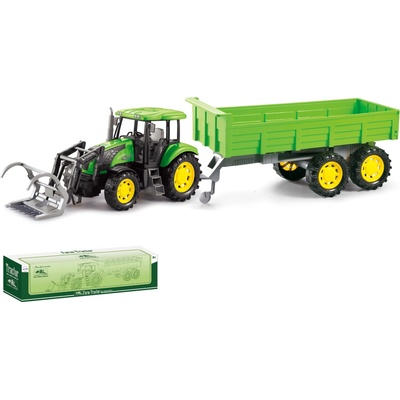 Mamido Traktor s vlečkou New farm 2025 zelený XXL