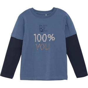 Minymo Детска блуза с дълъг ръкав Minymo Kid's T-Shirt L/S No. 134003 Longsleeve - China Blue - размер 86 (EU) (704-5698-0111)