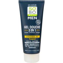 SO’BiO étic Men sprchový gel 3v1 energetizující zázvor 200 ml