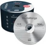 MediaRange CD-R 700MB I 80 мин, 52x скорост, 50 бр целофан (4260057128270)