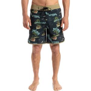 Quiksilver Бански гащета Quiksilver Surfsilk Scallop 18´´ swimming shorts - Black (Black Naturama)