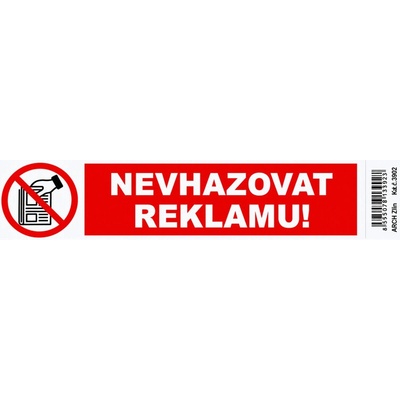 Samolepka Nevhazovat reklamu – Zboží Mobilmania