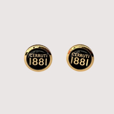 Cerruti 1881 manžetové knoflíčky IP black gold
