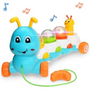  Интерактивна играчка Гъсеница със звук и светлини 366-042