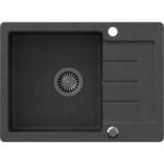 Quadron Pop Johnny 116 черна композитна вградена мивка - черни точки 60x44 см (HCQJ6044CZK) Мивка за вграждане