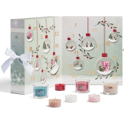 Yankee Candle Adventní kalendář Kniha votivní svíčky svícen