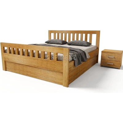 Postelia Mia Plus s úložným prostorem Dub