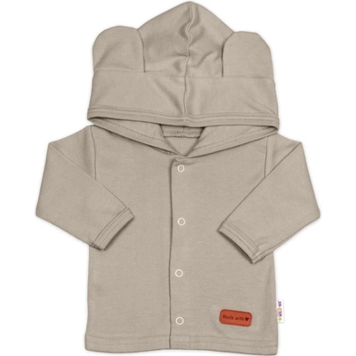 Baby Nellys Bavlněná souprava pro miminko do porodnice 5D Made with love tm. béžová – Zboží Dáma