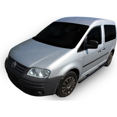 Bočné nerezové rámy Volkswagen Caddy 2003-2015 čierne
