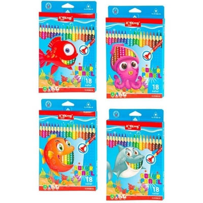 Цветни моливи 18 цв. yl191050-18