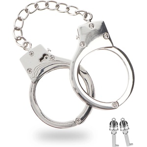 Taboom Luxury BDSM Handcuffs Silver Plated