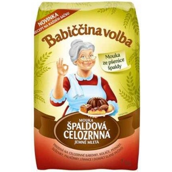 Babiččina Volba Špaldová celozrnná mouka 1kg