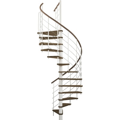Minka STAIRS Kombinované točité schodisko Venezia orech/biela pr. 120 cm