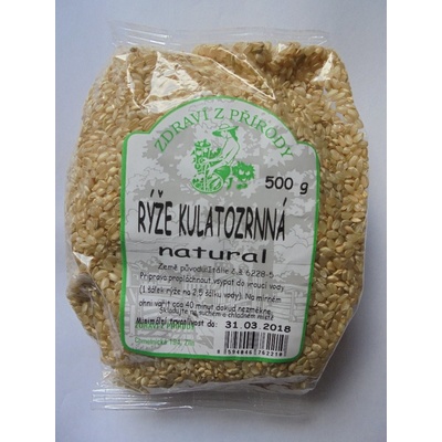 Zdraví z přírody rýže kulatozrnná bílá 0,5 kg