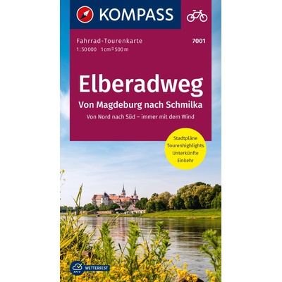 Kompass Elberadweg von Magdeburg nach Schmilka 1:50 t.