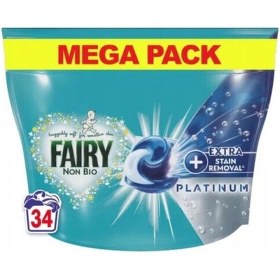 Fairy Non Bio Platinum Extra Freshness Pods kapsle na praní 34 PD