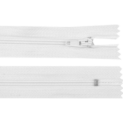 Spirálový zip šíře 3 mm délka 40 cm autolock 101 bílá