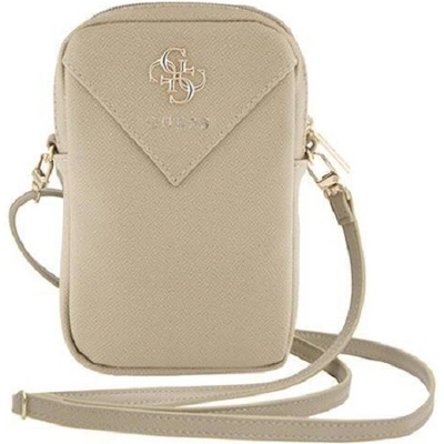 Guess PU Grained 4G Metal Logo se Zipem Gold