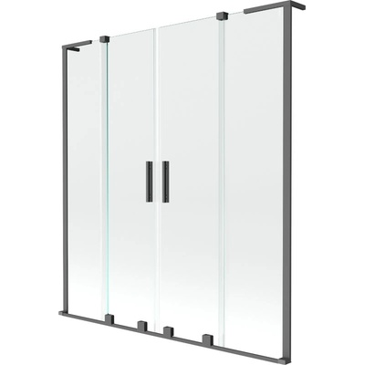 Mexen Velar L Дуо параван за вана, плъзгащ се, 2-крилен, 150 x 150 см, прозрачен, (896-150-003-02-95)