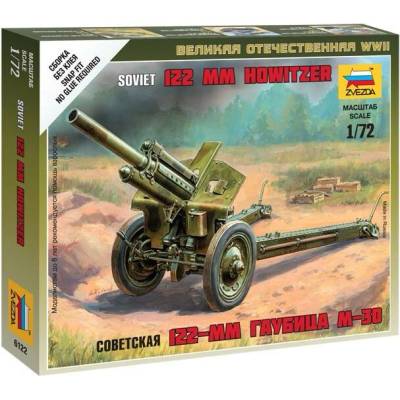 Zvezda Sovětská houfnice 122 mm + posádka 1:72