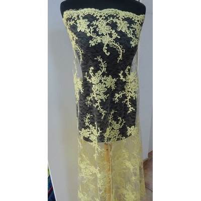Krajka zlato žltá farba š.130cm