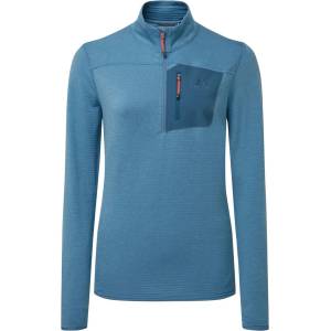 Mountain Equipment Дамски поларен пуловер Mountain Equipment Women's Lumiko Zip-T Fleece jumper - Stellar / Majolica - размер 38 (EU) (105-7226-0313)