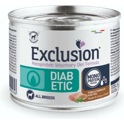 Exclusion Monoprotein Vet Diet Diabetic All Breeds vepřové čirok a hrášek 200 g