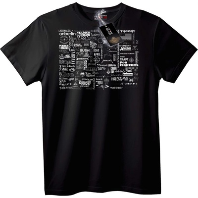 NOONEBRAND Тениска Музикални Банди - XS, Black