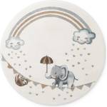 Villeroy & Boch Кремав детски килим ø160 cm Walk like an Elephant Rainbow - Villeroy&Boch (106304-160)
