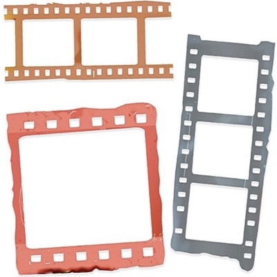 DP Craft Vyřezávací šablony 3 ks foto film – Zboží Dáma