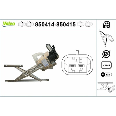 Mechanizmus zdvíhania okna VALEO 850415