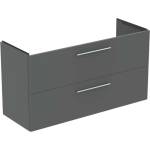 Ideal Standard i. Life A - Шкаф за мивка, 120x44x63 cm, 2 чекмеджета, сив матов кварц T5258NG (T5258NG)