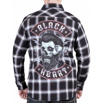 Black Heart Beard skull košele