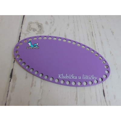 Dno na košík ovál 12x24cm lila