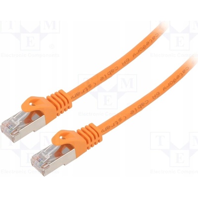 Gembird PP6A-LSZHCU-O-3M S/FTP Cat. 6A LSZH patch 3m oranžový