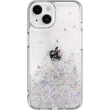 SwitchEasy Starfield Case - дизайнерски хибриден удароустойчив кейс за iPhone 14 (прозрачен)