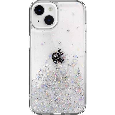 SwitchEasy Starfield Case - дизайнерски хибриден удароустойчив кейс за iPhone 14 (прозрачен)