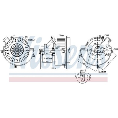 vnitřní ventilátor NISSENS 87624