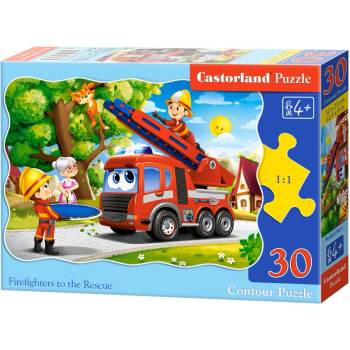 Castorland Пъзел Castorland от 30 части - Пожарникари на пост (В-03792-1)
