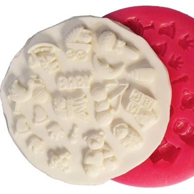 Cesil Silikonová forma Dětské motivy 2,6cm