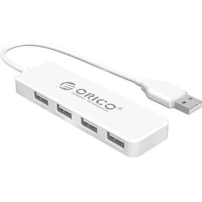 ORICO 4-портов USB-A 2.0 хъб (бял) - Orico USB-A 2.0 Hub 4 Port (FL01-WH)